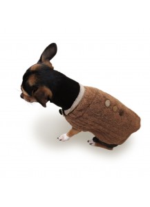 Dog Sweater Wrap “Café Latte”    =one of a kind style=